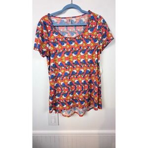 LuLaRoe Disney Donald‎ Duck Classic T Shirt Womens Medium Pink Short Sleeve NWT
